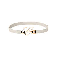 Chopard "C" Signature Grained Calfskin Belt - front view