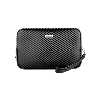 Chopard Classic Racing Carbon-effect calfskin Bag for men - front view