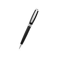 Chopard Black Resin - Palladium plated Allegro ballpoint pen front view