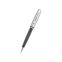 Chopard Carbon fiber - palladium plated Brescia ballpoint pen front view