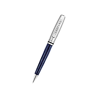 Chopard Blue carbon fiber - palladium plated Brescia ballpoint pen front view