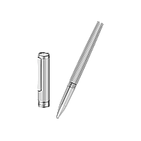 Chopard Silver-toned metal Classic rollerball pen open pen front view