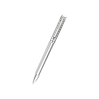 Chopard Silver-toned metal Ice Cube ballpoint pen front view