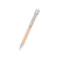 Chopard Metallo dorato rosa e argentato Penna a sfera Ice Cube  front view