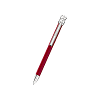 Chopard lacca rossa - metallo argentato PENNA A SFERA ICE CUBE PURE front view