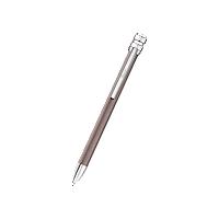Chopard metallo color bronzo e argentato satinato PENNA A SFERA ICE CUBE PURE front view