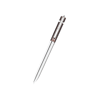 Chopard brushed bronze-toned & silver-toned metal ICE CUBE BALLPOINT PEN front view