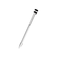 Chopard Polished silver-toned metal with brushed black  gold-tones cubes Ice Cube Pure ballpoint front view