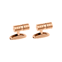 Chopard m&eacute;tal bross&eacute; rose dor&eacute;  Boutons De Manchette Ice Cube Au Profil Cylindrique vue avant