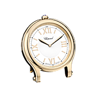 Chopard Stainless steel - rose gold finish Happy Sport table clock front view