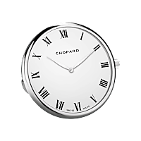 Chopard Silver-toned Classic table clock front view