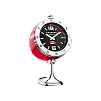 Chopard Red - stainless steel Vintage racing table clock front view