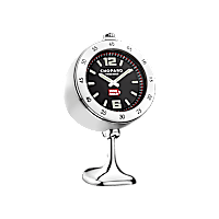 Chopard Grey - stainless steel Vintage racing table clock front view