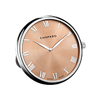 Chopard Silver-toned metal Classic table clock front view