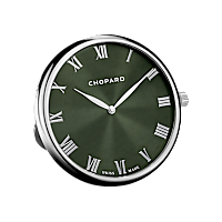 Chopard Silver-toned metal Classic table clock front view
