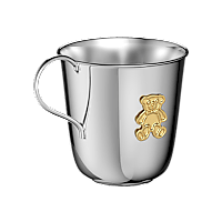 Chopard argento sterling 925 TAZZA PER BAMBINI HAPPY BEAR veduta frontale