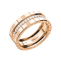 Chopard - Bague Diamant Ice Cube @827005-5040 Vue 3/4