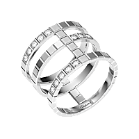 Chopard diamond Ring Ice Cube @827007-1010 3/4 view