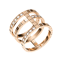 Chopard diamond Ring Ice Cube @827007-5010 3/4 view
