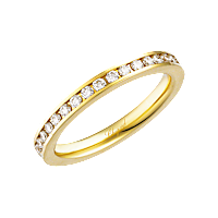 Chopard diamond Ring Timeless Wedding Band @827339-0110 3/4 view