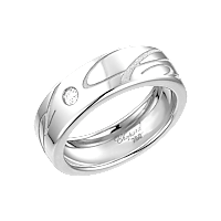Chopard diamond Ring Chopardissimo @827941-1110 3/4 view