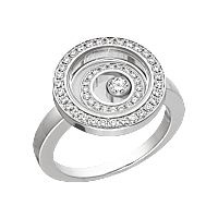 Chopard - Anello Diamanti Happy Spirit @828230-1010 Vista 3/4