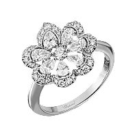 Chopard diamond Ring Precious Lace Mini-Frou-Frou @828347-1010 3/4 view