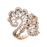 Chopard - Diamant Ring Precious Lace Vague @828349-5010 3/4-Ansicht