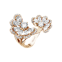 Chopard diamond Ring Precious Lace Nuage @828351-5010 3/4 view