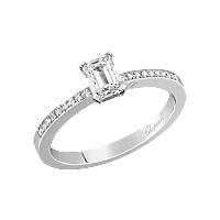 Chopard - ダイヤモンド リング ショパール フォーエバー エンゲージメント パヴェ リング @829098-9000 3/4ビュー
