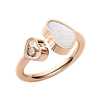 Chopard diamond Ring Happy Hearts @829482-5300 3/4 view