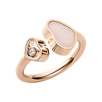 Chopard diamond Ring Happy Hearts @829482-5620 3/4 view
