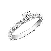 Chopard Diamond Ring Ice Cube @829765-9000 3/4 view