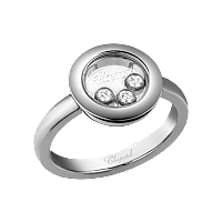 Chopard - Bague Diamant Happy Diamonds Icons @82A018-1000 Vue 3/4