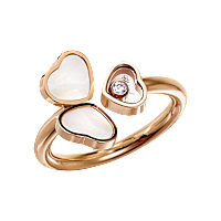 Chopard diamond Ring Happy Hearts Wings @82A083-5300 3/4 view