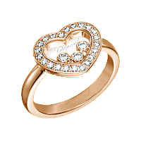 Chopard - Diamant Ring Happy Diamonds Icons @82A611-5200 3/4-Ansicht