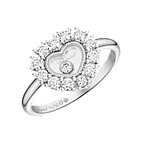 Chopard diamond Ring Happy Diamonds Icons Joaillerie @82A616-1000 3/4 view