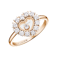 Chopard diamond Ring Happy Diamonds Icons Joaillerie @82A616-5000 3/4 view