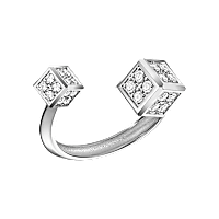 Chopard diamond Ring Ice Cube Be Cube @82A661-1010 3/4 view