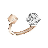 Chopard  Ring Ice Cube Be Cube @82A661-9010 3/4 view