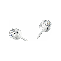 Chopard - Diamant Ohrringe Ohrstecker Chopard For Dreams @837695-1000 Vorder- und 3/4-Ansicht