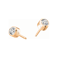 Chopard - 钻石 耳环 CHOPARD FOR DREAMS 一对耳环 @837695-5000 正面及3/4视图