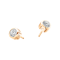 Chopard - Diamond Earrings Chopard For Dreams Earrings @837697-5000 front & 3/4 view