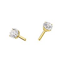 Chopard - Diamond Earrings Chopard For Ever Pair Of Earrings @839078-0000 front & 3/4 view