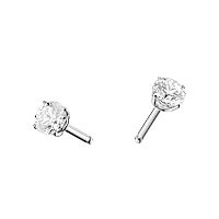 Chopard - Diamond Earrings Chopard For Ever Pair Of Earrings @839078-1000 front & 3/4 view