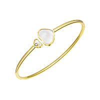 Chopard - Bracelet Happy Hearts @857482-0300 fastened in a loop with the buckle view