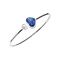 Chopard - Diamond Bracelet Happy Hearts @857482-1350 fastened in a loop with the buckle view