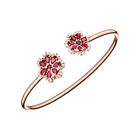 Chopard - Bracciale Diamanti Precious Lace Mini-Frou-Frou @858347-5007 Vista fissata in un anello con fibbia