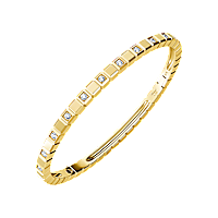 Chopard - Diamond Bracelet Ice Cube @858350-0004 fastened in a loop with the buckle view