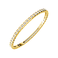 Chopard - Diamond Bracelet Ice Cube @858350-0007 fastened in a loop with the buckle view